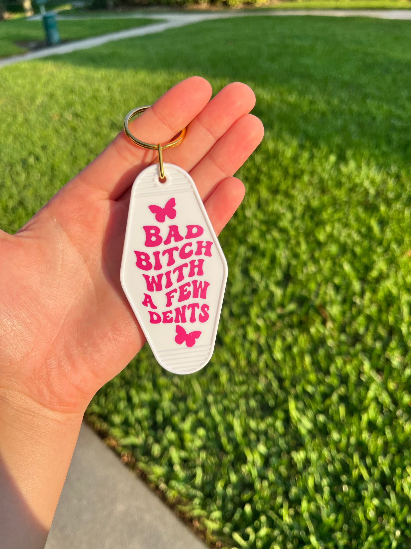 Bad bitch motel keychain